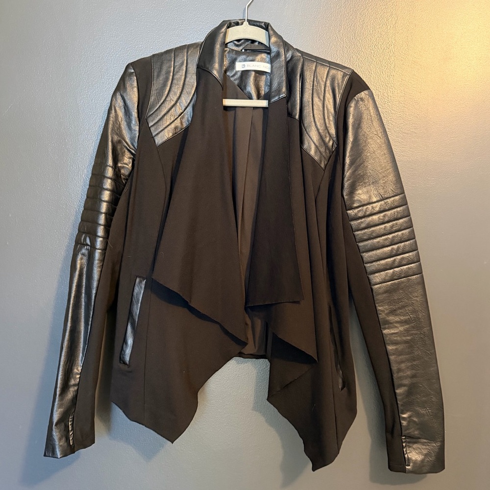 Blanc Noir Black and Silver Women's Blazer